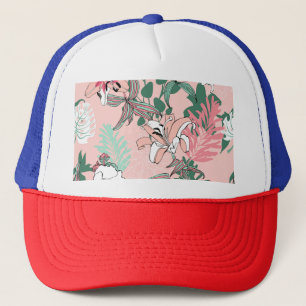 Gorra De Camionero Círculos de ilusión óptica: Paro monocromo sin sol
