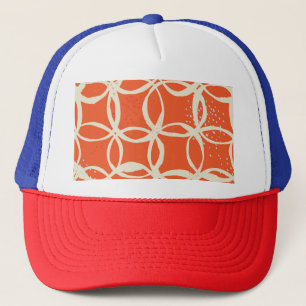 Gorra De Camionero Círculos esquemáticos Diseño moderno y sin inconve