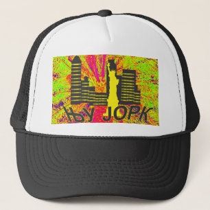 Gorra De Camionero Círílico de Nueva York