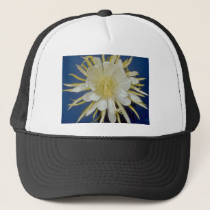 Gorra De Camionero cirio de floración de noche blanca (undatus) del