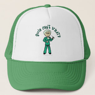 Gorra De Camionero Cirujana ligera en crudos verdes