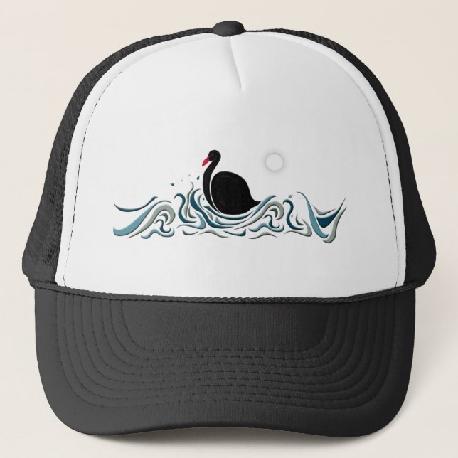 Gorra De Camionero Cisne negro (Anverso)