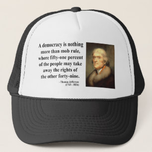 Gorra De Camionero Cita 10c de Thomas Jefferson