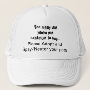 Gorra de camionero Cita Adoptar Mascotas Esteriliz