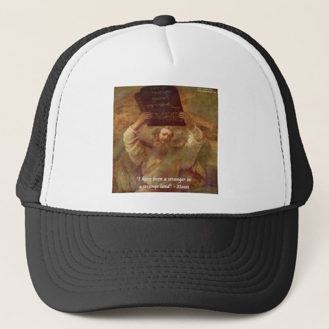 Gorra De Camionero Cita bíblica de Rembrandt sobre Moisés (Anverso)