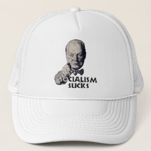 Gorra De Camionero Cita de Churchill: ¡El socialismo chupa!
