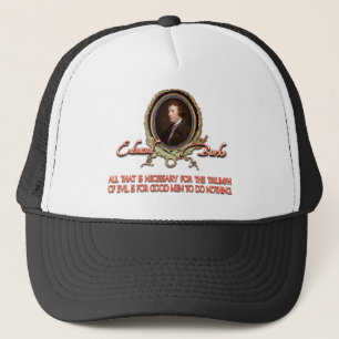 Gorra De Camionero Cita de Edmund Burke: Triunfos malvados