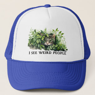Gorra De Camionero Cita de gatos y personas raras