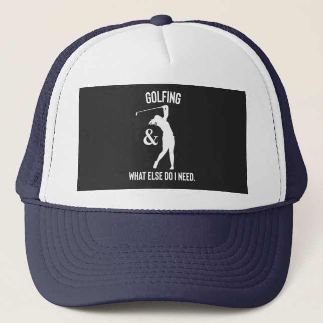 Gorra De Camionero cita de golf divertida (Anverso)