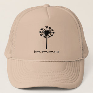 Gorra De Camionero Cita de Inspiración Aquí manga larga