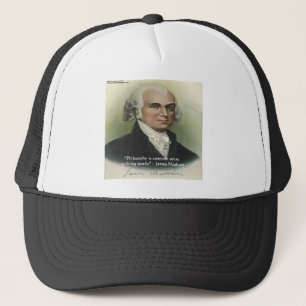 Gorra De Camionero Cita de James Madison "Filosofía/Sentido Común"