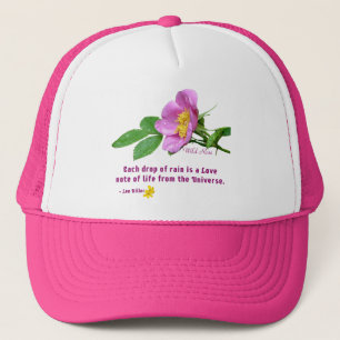Gorra De Camionero Cita de la lluvia de flores silvestres