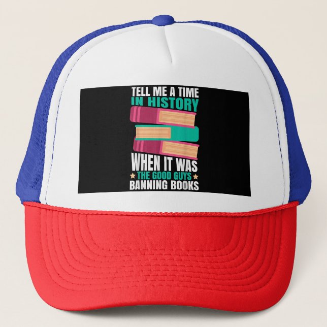 Gorra De Camionero Cita de Libros Prohibidos (Anverso)