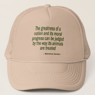 Gorra De Camionero Cita de Mahatma Gandhi