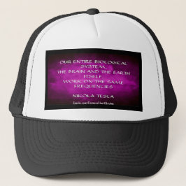 Gorra De Camionero Cita de Nikola Tesla - Misma Frecuencia