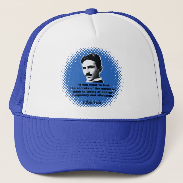 Gorra De Camionero Cita De Nikola Tesla T-Shirt (Anverso)