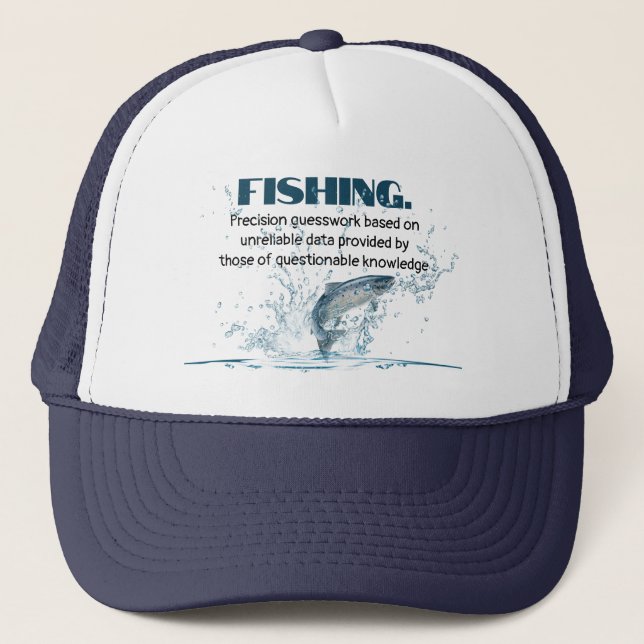 Gorra De Camionero Cita de pesca con salpicadura de agua (Anverso)