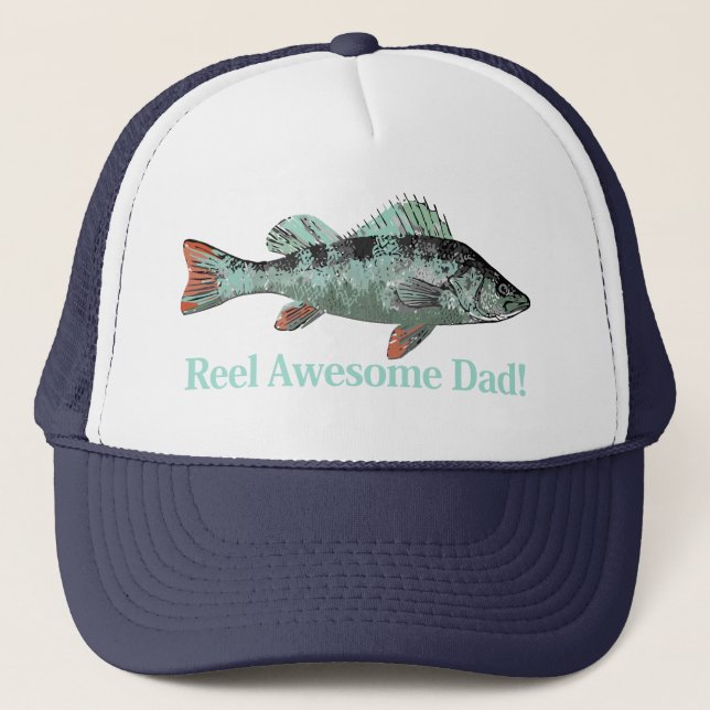 Gorra De Camionero Cita de Reel Awesome Dad (Anverso)