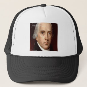 Gorra De Camionero Cita de sabiduría "Desconfiar del poder" de James