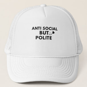 Gorra De Camionero Cita divertida de introvertido educado antisocial