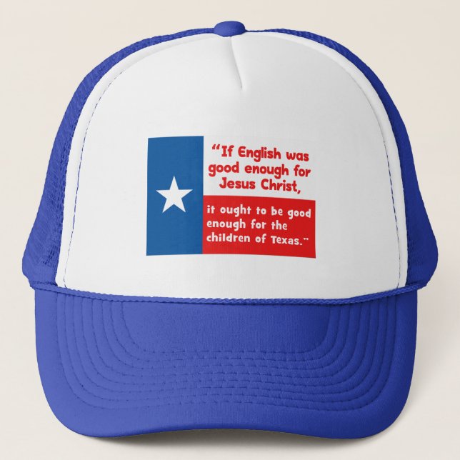 Gorra De Camionero Cita divertida de Jesús Texas (Anverso)