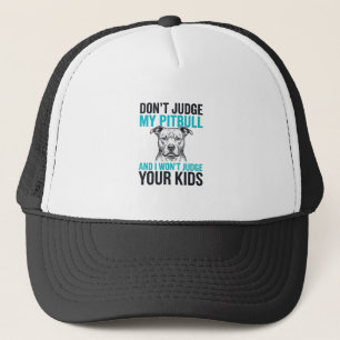 Gorra De Camionero Cita divertida de Pitbull Grabado vintage Diseño d