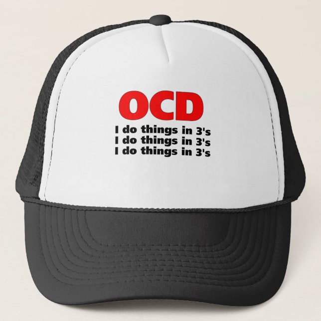 Gorra De Camionero cita divertida del ocd (Anverso)