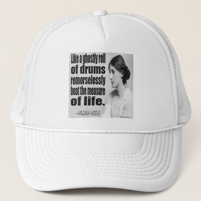 Gorra De Camionero Cita fantasmal de Virginia Woolf (Anverso)