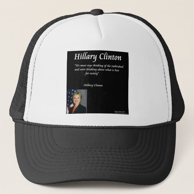 Gorra De Camionero Cita "individual" de Hillary Clinton (Anverso)