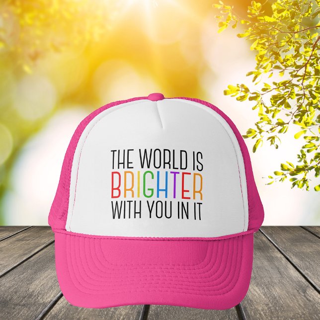 Gorra De Camionero Cita inspiradora Afirmación positiva alegre (Subido por el creador)