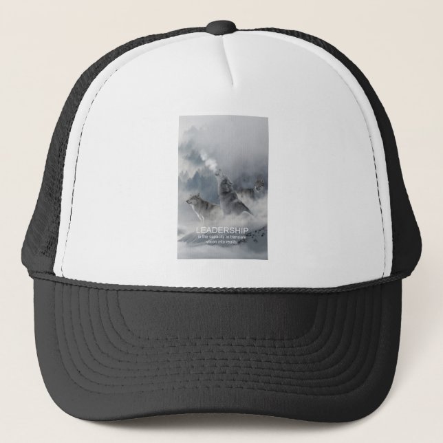 Gorra De Camionero cita inspiradora motivadora de liderazgo (Anverso)