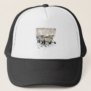 Gorra De Camionero Cita Lindo Amante de Hurones Casual Mascota Animal