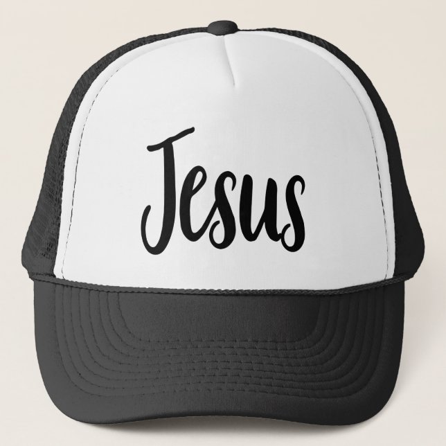 Gorra De Camionero Citas cristianas estéticas de Jesús Gospel Graphic (Anverso)