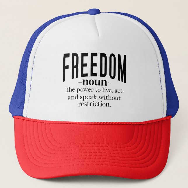 Gorra De Camionero Citas Inspiradoras de Freedom Retro: Wisdo eterno (Anverso)