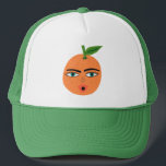 Gorra De Camionero Cítrico Naranja de frutas divertidas<br><div class="desc">Empieza la fiesta en este divertido sombrero de camionero con un patrón de fruta. ¡Arte acuarela sólo para ti! Revisa mi tienda para más diseños!</div>