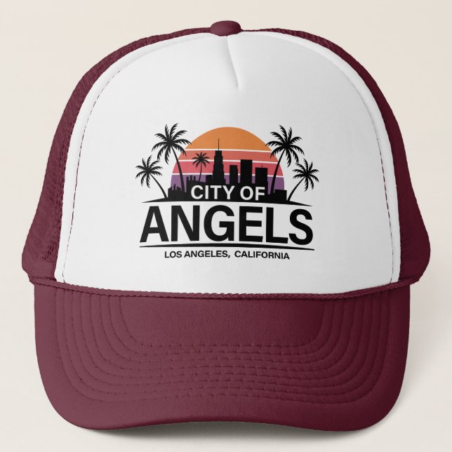 Gorra De Camionero City of Angels, Los Angeles, California (Anverso)