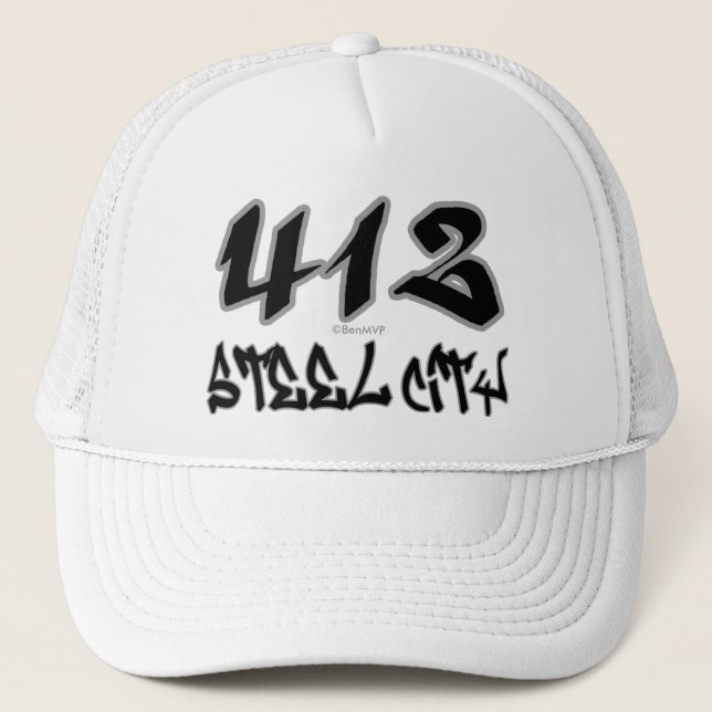 Gorra De Camionero Ciudad de acero del representante (412) (Anverso)