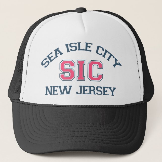 Gorra De Camionero Ciudad de la isla del mar (Anverso)