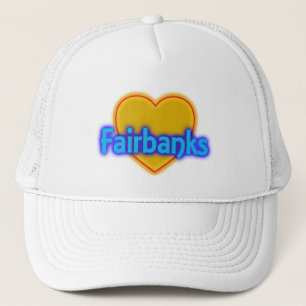 Gorra De Camionero Ciudad de oro del corazón de Fairbanks Alaska AK