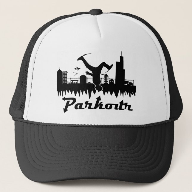 Gorra De Camionero Ciudad de Parkour (Anverso)