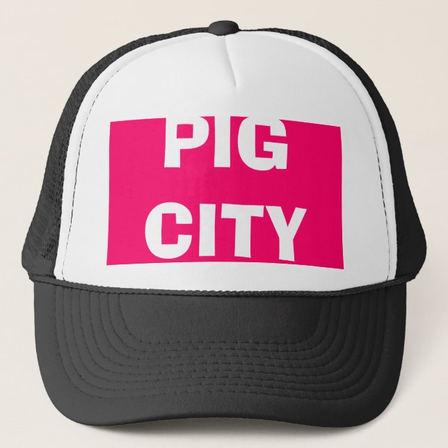 GORRA DE CAMIONERO CIUDAD DEL CERDO (Anverso)