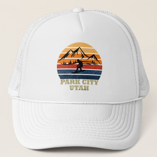 Gorra De Camionero Ciudad del Parque de la Ciudad de Utah (Anverso)