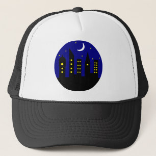 Gorra De Camionero ciudad por la noche