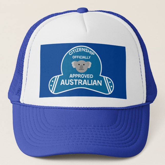 Gorra De Camionero Ciudadanía australiana | Ciudadano australiano con (Anverso)