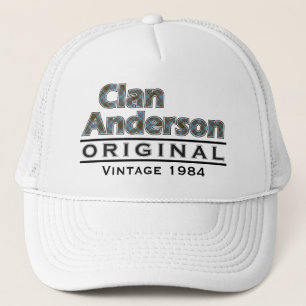 Gorra De Camionero Clan Anderson Vintage Personalizar Your Biryear