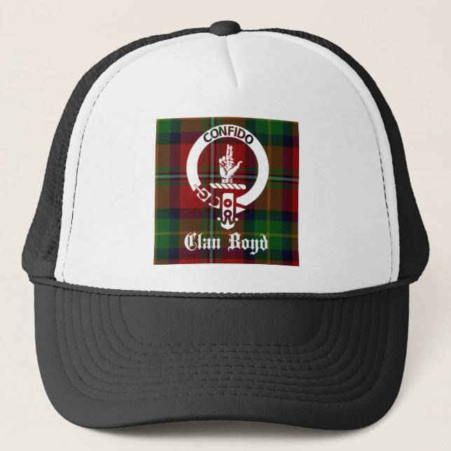 Gorra De Camionero Clan Boyd Escudo Tartan (Anverso)