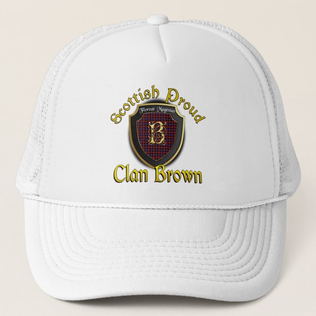 Gorra De Camionero Clan Brown Scottish Dynasty Cap (Anverso)