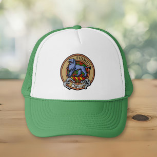 Gorra De Camionero Clan Bruce Escudo sobre la caza de tartán