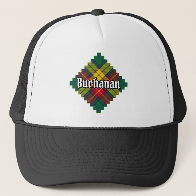 Gorra De Camionero Clan Buchanan Tartan (Anverso)