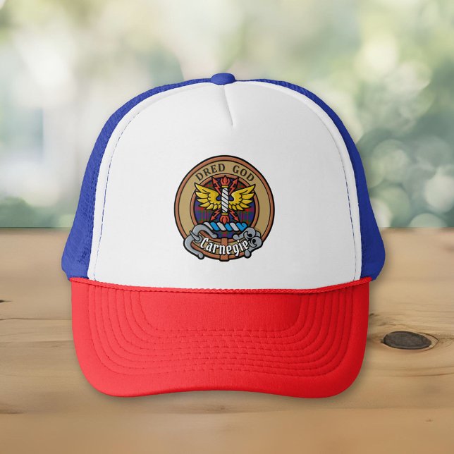 Gorra De Camionero Clan Carnegie Escudo sobre Tartán (Subido por el creador)